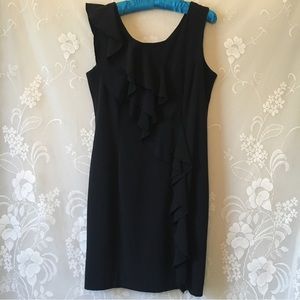 Chic Emma & Michele Black Ruffle Statement Dress